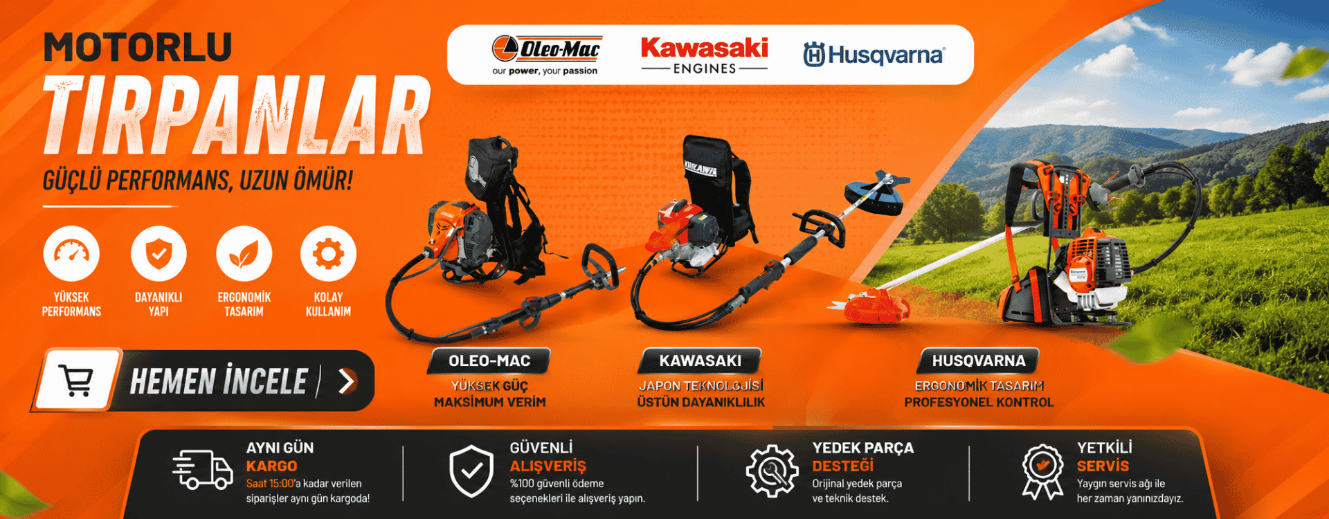 motorlu tırpan